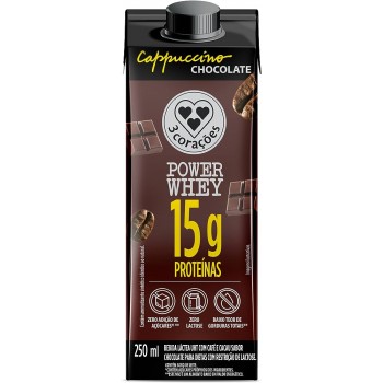 BEB LACTEA WHEY 3 CORAÇÕES CAPPUC CHOCOLATE 250ML