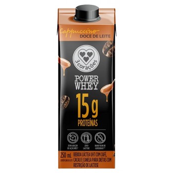BEB LACTEA WHEY 3 CORAÇÕES CAPPUC DOCE LEITE 250ML