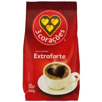 CAFE 3 CORAÇÕES EXTRA FORTE 500G