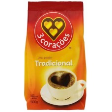 CAFE 3 CORAÇÕES TRADICIONAL 500G