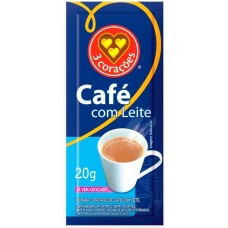 CAFE C/LEITE ORIGINAL 3 CORAÇÕES SACHÊ 20G 