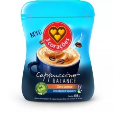 CAPPUCCINO 3 CORAÇÕES BALANCE ZERO LACTOSE 180GR CAPPUCCINO 3 CORAÇÕES BALANCE ZERO LACTOSE 180GR