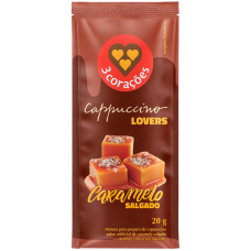 CAPPUCCINO 3 CORAÇÕES SACHÊ CARAMELO SALGADO 20G 