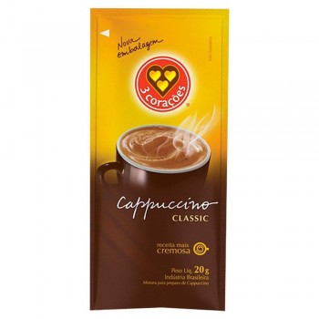 CAPPUCCINO 3 CORAÇÕES SACHÊ CLASSIC 20G 