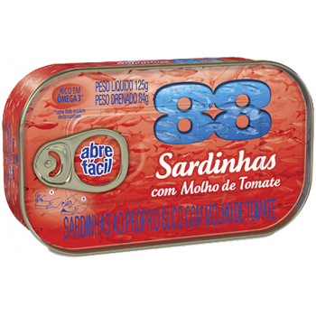 SARDINHA 88 MOLHO DE TOMTE 125 GR