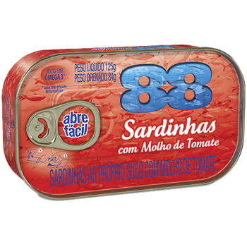 SARDINHA 88 MOLHO DE TOMATE 125G