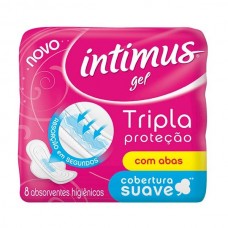 ABSORVENTE INTIMUS TRIPLA PROTEÇAO C/ABAS C/8UND