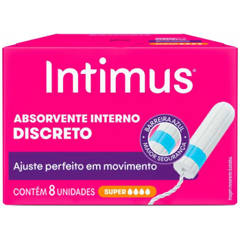 ABSORVENTE INTIMUS INTERNO SUPER C/8UNI