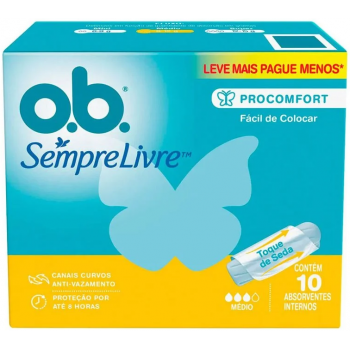 ABSORVENTE OB MEDIO C/10UN