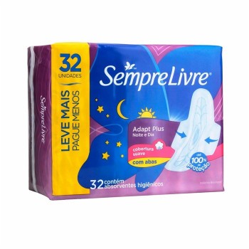 ABSORVENTE SEMPRE LIVRE NOITE/DIA C/ABAS C/32