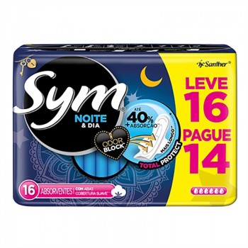 ABSORVENTE SYM NOITE&DIA  LV16 PG14