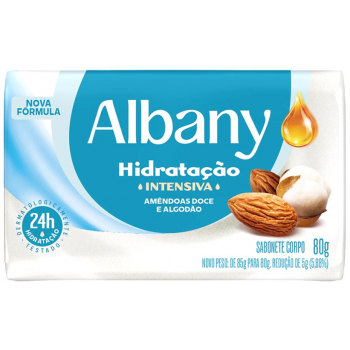 SABONETE ALBANY AMÊNDOAS DOCE E ALGODÃO 85G