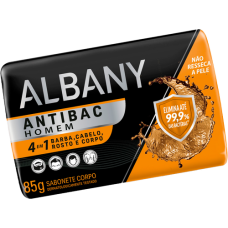 SABONETE ALBANY HOMEM ANTIBAC 4 EM 1 85G