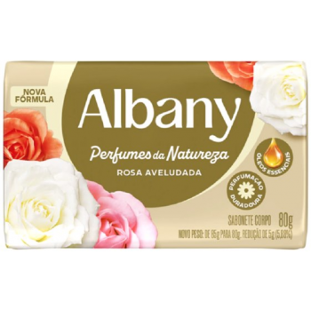 SABONETE ALBANY PERFUMES ROSA AVELUDADA 85G
