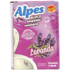 LIMPADOR BLOCO SANITARIO ALPES LAVANDA REFIL 1 UN