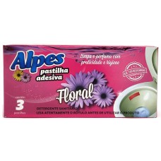 PASTILHA ADESIVA SANITARIA ALPES FLORAL 3UN