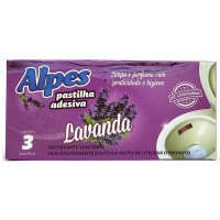 PASTILHA ADESIVA SANITARIA ALPES LAVANDA 3UN