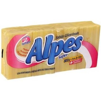 SABAO EM BARRA ALPES GLICERINADO 800G C/5 UN