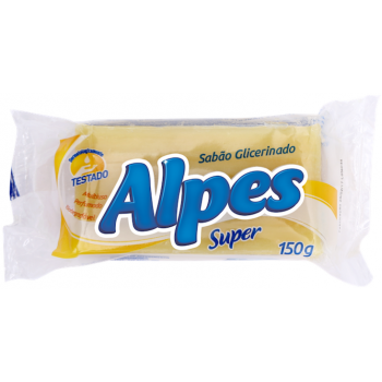 SABÃO EM BARRA ALPES GLICERINADO 150 GR