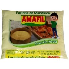 FARINHA DE MANDIOCA AMAFIL AMARELA MEDIA 1KG