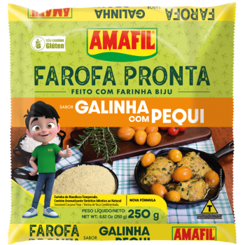FAROFA PRONTA AMAFIL GALINHA C/ PEQUI 250 GR