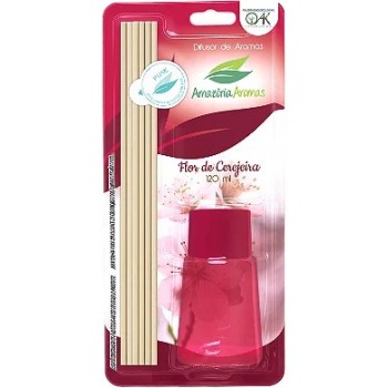 DIFUSOR AROMAS AMAZONIA FLOR CEREJEIRA 120 ML