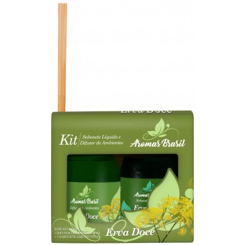 DIFUSOR E SABONETE AROMAS AMAZONIA ERVA DOCE
