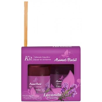 DIFUSOR E SABONETE AROMAS AMAZONIA LAVANDA