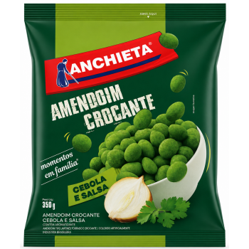 AMENDOIM ANCHIETA CROCANTE CEBOLA E SALSA 350G