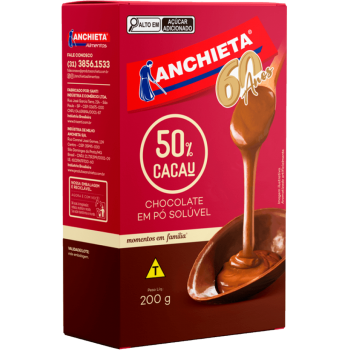 CHOCOLATE EM PÓ ANCHIETA 50 CACAU 200G