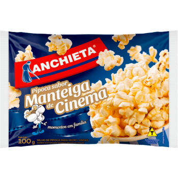 PIPOCA MICROONDAS ANCHIETA MANTEIGA CINEMA 100G