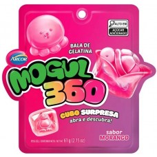 BALA GELATINA ARCOR MOGUL 360 CUBO MORANGO 61G BALA GELATINA ARCOR MOGUL 360 CUBO MORANGO 61G