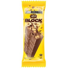 CHOCOLATE ARCOR BLOCK AO LEITE C/ AMENDOIM 140G