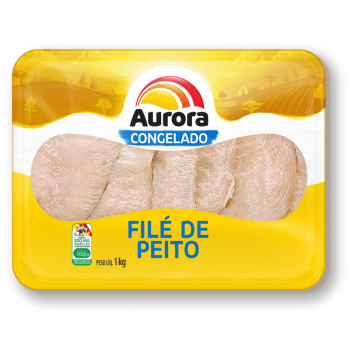 FILE DE PEITO FRANGO AURORA BANDEJA 1KG
