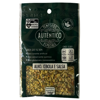 TEMPERO ALHO CEBOLA E SALSA AUTENTICO 20G