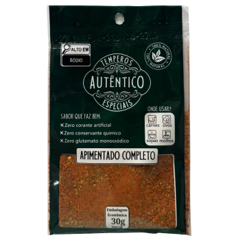 TEMPERO APIMENTADO COMPLETO AUTENTICO 30G