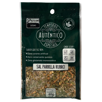 TEMPERO SAL DE PARRILLA RUBRO AUTENTICO 40G