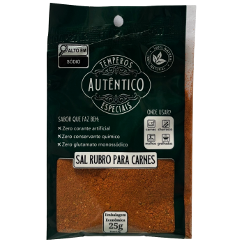 TEMPERO SAL RUBRO PARA CARNES AUTENTICO 25G