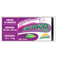 SACO PARA LIXO AVANÇO ROLL 15L