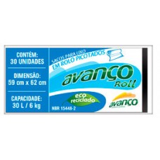 SACO PARA LIXO AVANÇO ROLL 30L