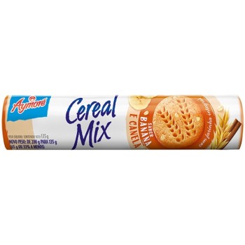 BISCOITO AYMORE CEREAL MIX BANANA E CANELA 135GR
