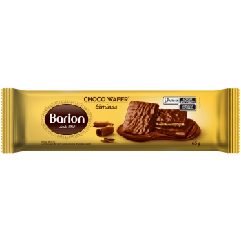 BISCOITO BARION CHOCOWAFER LAMINAS CHOCOLATE 65G