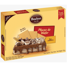 PLACAS DE WAFER PARA CONFEITARIA BARION 130G PLACAS DE WAFER PARA CONFEITARIA BARION 130G