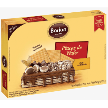 PLACAS DE WAFER PARA CONFEITARIA BARION 130G