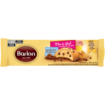 PÃO DE MEL COBERTURA GOTAS CHOCOLATE BARION 90 GR