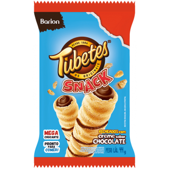TUBETES SNACK CREME SABOR CHOCOLATE 44 GR