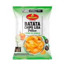 BATATA CHIPS CROQUES CREME DE CEBOLA 45G