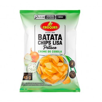 BATATA CHIPS CROQUES CREME DE CEBOLA 45G