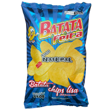 BATATA CHIPS FEITA NATURAL LISA 150 GR