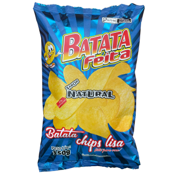 BATATA CHIPS FEITA NATURAL LISA 150 GR